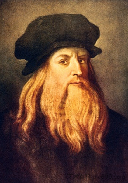 自画像 Self Portrait (c.1505)，达芬奇