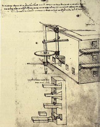 攻城防御 Siege Defenses (c.1481; Milan,Italy                     )，达芬奇