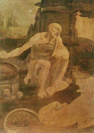 圣杰罗姆 St. Jerome (c.1480; Milan,Italy                     )，达芬奇