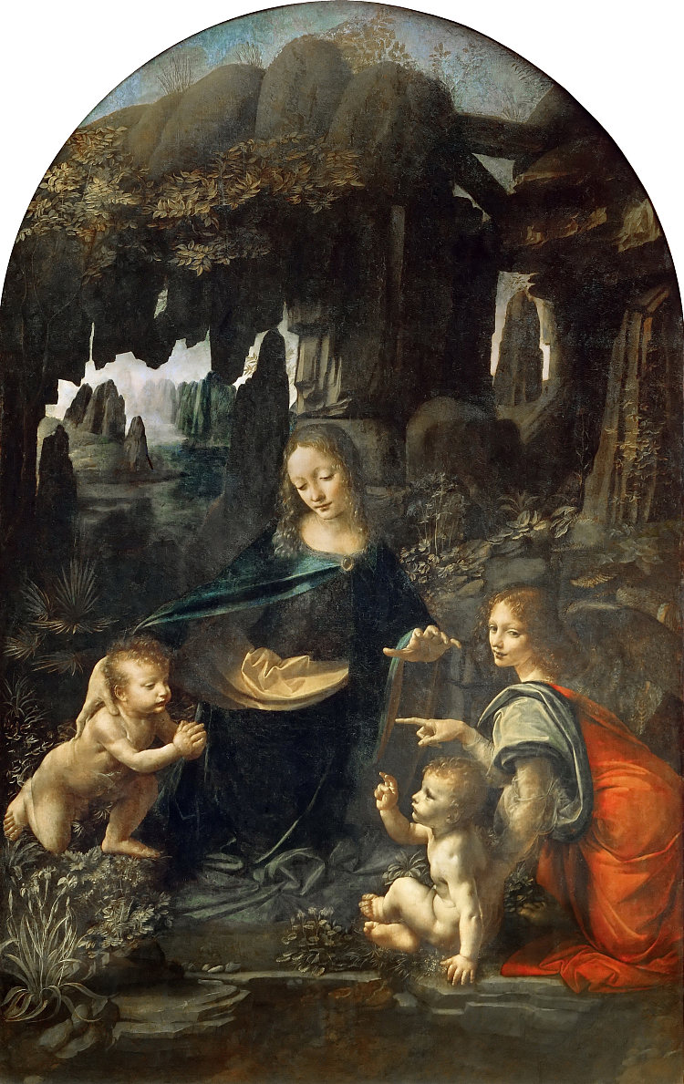 岩石圣母 The Virgin of the Rocks (c.1483 - c.1486)，达芬奇
