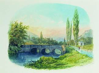 乌沙科夫斯卡亚沟壑中的塞瓦斯托波尔渡槽 Sevastopol aqueduct in the gully Ushakovskaya (1850)，列夫拉格里奥