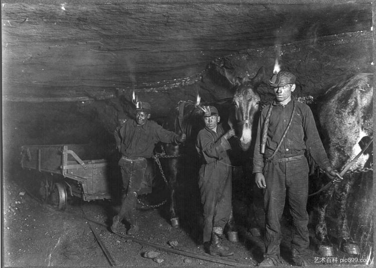 儿童煤矿工人 Child Coal Miners (1908)，刘易斯·海因
