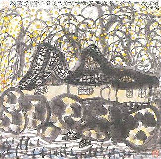 黄昏时的田园风光 Pastoral Scene at Dusk (1993)，李华生