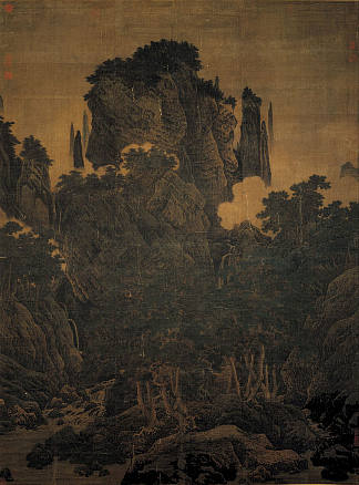 无数山谷中的松树风 Wind in the Pines Among a Myriad Valleys (1124)，李唐