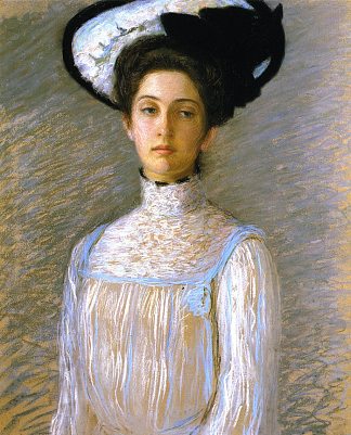 戴白帽子的爱丽丝 Alice in a White Hat (1904)，利亚·卡伯特·佩里