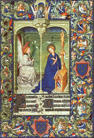 天使报喜 The Annunciation (c.1408)，林堡兄弟