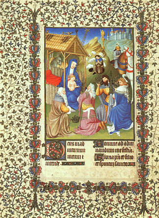 贤士的崇拜 The Adoration of the Magi (c.1408; France                     )，林堡兄弟