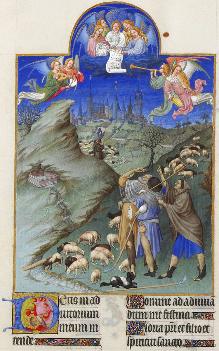 牧羊人的天使报喜 The Annunciation to the Shepherds，林堡兄弟