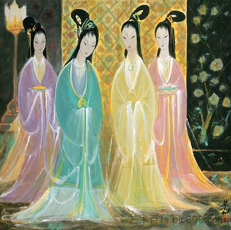 四大美女 Four Beauties，林风眠