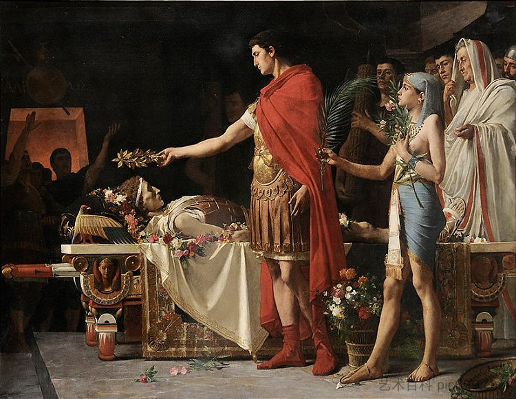 亚历山大墓前的奥古斯都 Auguste Au Tombeau D'Alexandre (1878),莱昂内尔·诺埃尔·罗耶