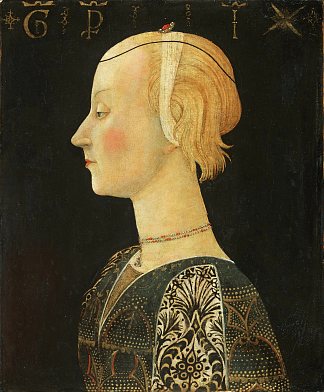 一位女士的肖像 Portrait of a Lady (c.1460)，分裂