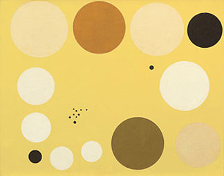 黄色 n° 1 的蓝色图表 Carta celeste en amarillo n° 1 (1953)，洛洛索尔德维拉