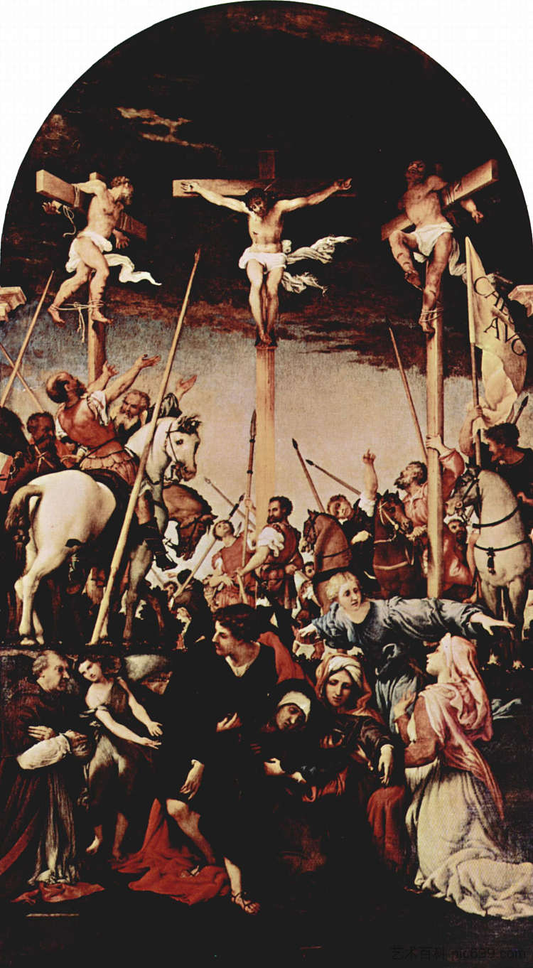 受难 Crucifixion (1531; Italy  )，洛伦佐·洛图