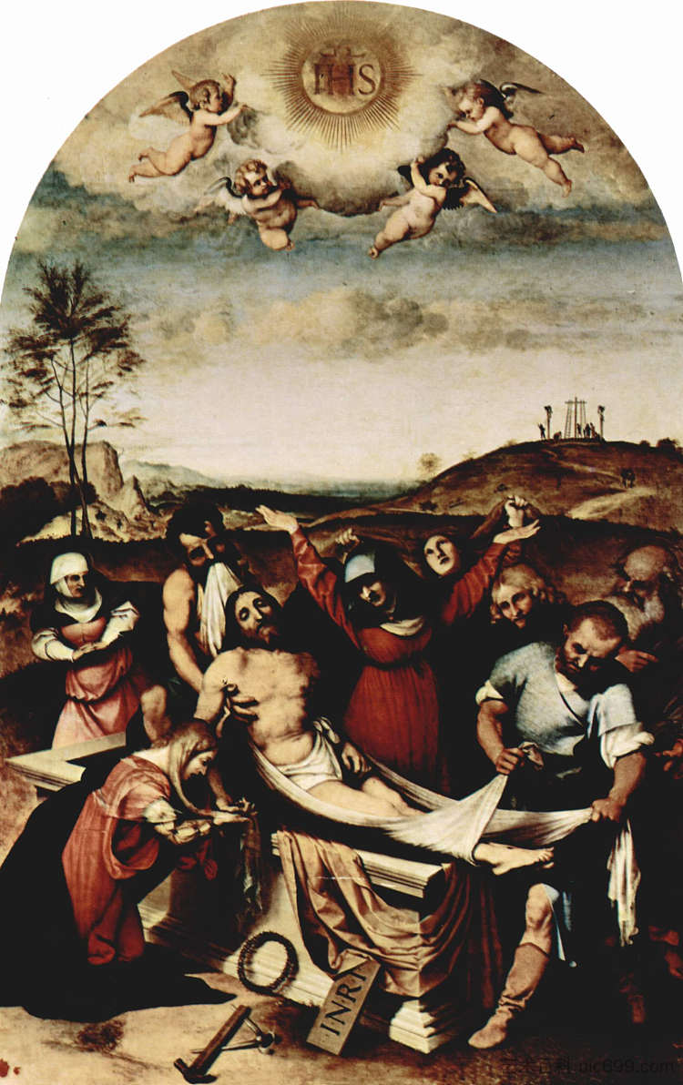 基督的沉积 Deposition of Christ (1512; Italy  )，洛伦佐·洛图