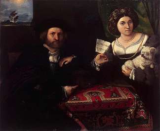 丈夫和妻子 Husband and Wife (1523; Italy                     )，洛伦佐·洛图