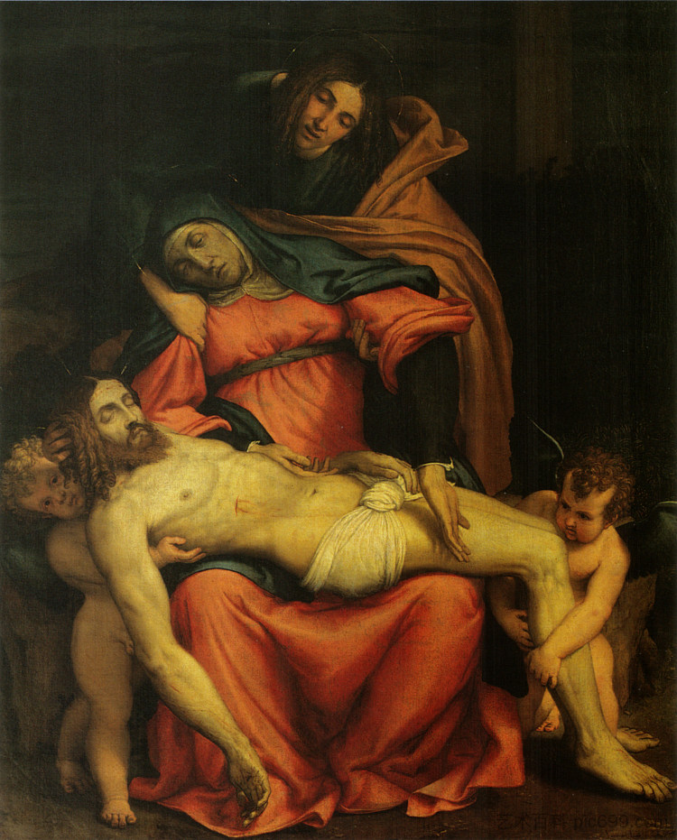 圣母怜子图 Pieta (1545; Italy  )，洛伦佐·洛图