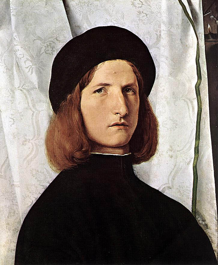 一个男人的肖像 Portrait of a Man (c.1508; Italy  )，洛伦佐·洛图