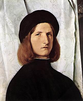 一个男人的肖像 Portrait of a Man (c.1508; Italy                     )，洛伦佐·洛图