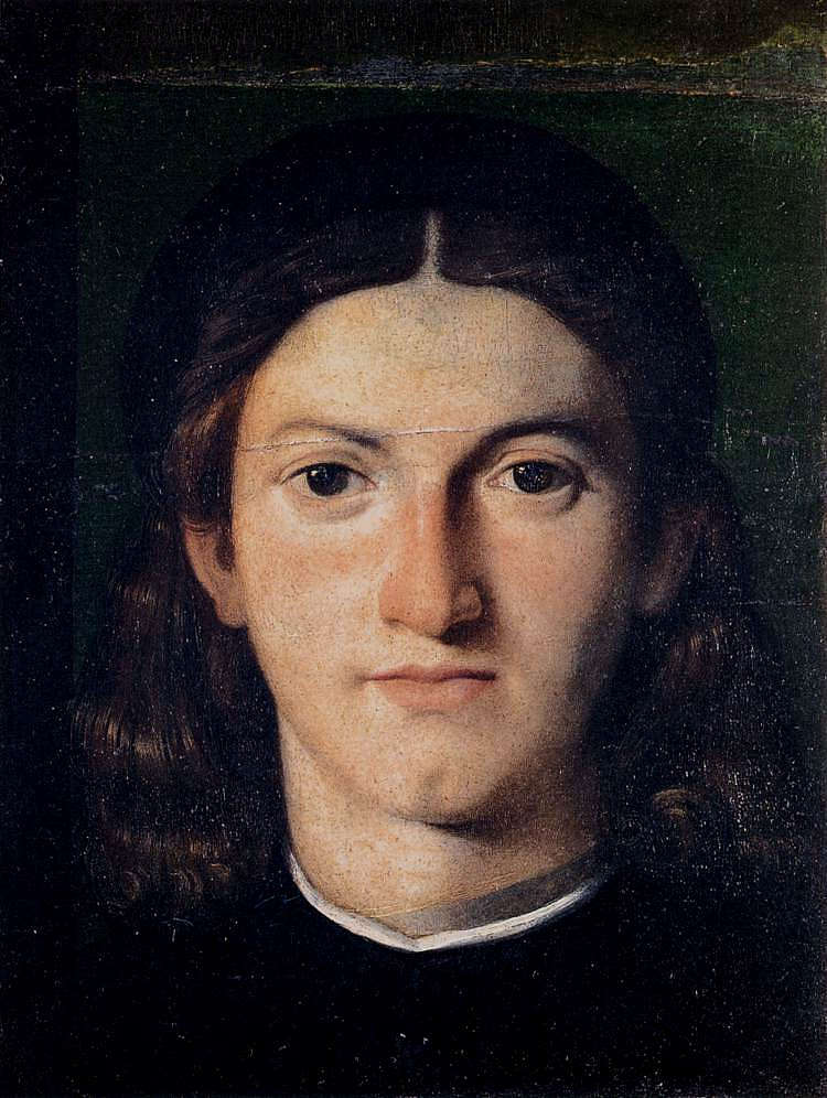 一个年轻人的肖像 Portrait of a Young Man (1505; Italy  )，洛伦佐·洛图