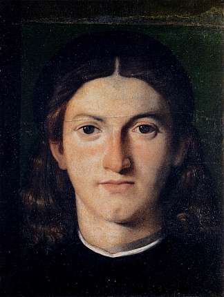 一个年轻人的肖像 Portrait of a Young Man (1505; Italy                     )，洛伦佐·洛图