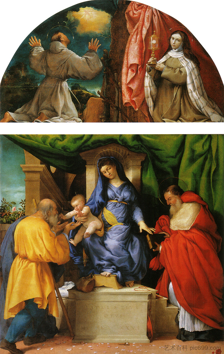 玫瑰圣母 The Madonna of the Roses (1526; Italy  )，洛伦佐·洛图