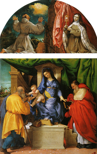 玫瑰圣母 The Madonna of the Roses (1526; Italy                     )，洛伦佐·洛图