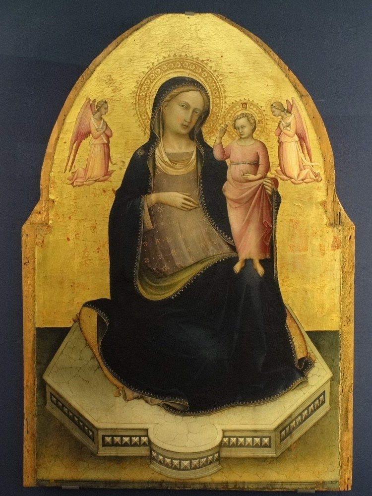 谦卑的麦当娜 Madonna of Humility (1425)，洛伦佐·摩纳哥