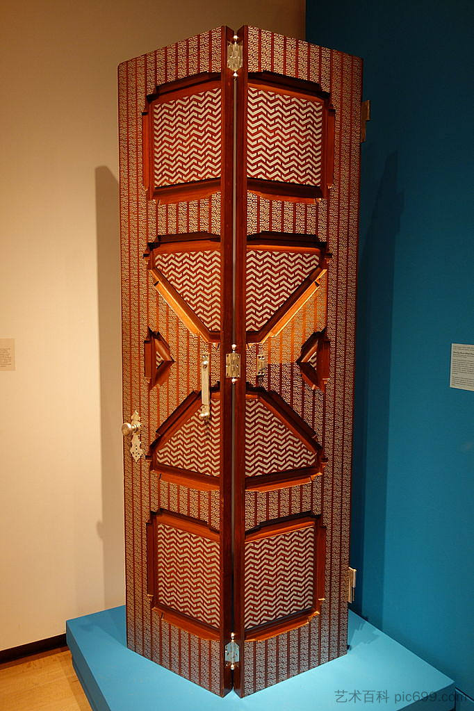 客厅双折门，马克吐温故居 Drawing Room Bifold Door, Mark Twain House (1881)，蒂凡尼