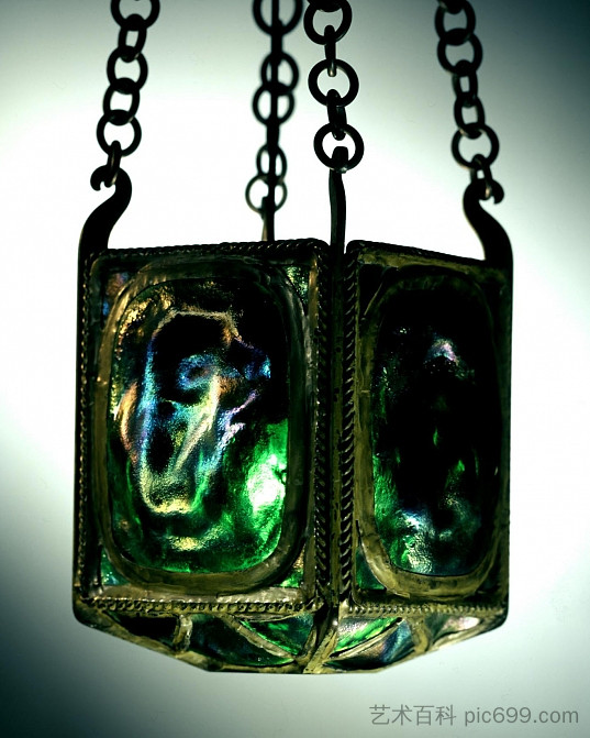 四面挂灯笼 Four-sided hanging lantern (1902),蒂凡尼