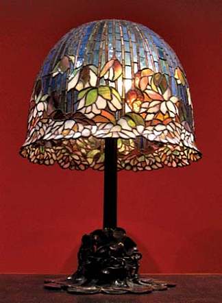 池塘百合台灯（型号344） Pond Lily table lamp (model no. 344) (1910)，蒂凡尼