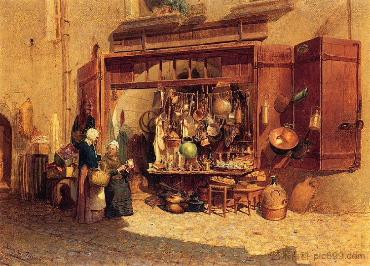 乡村小贩 The Village Peddler (1875)，蒂凡尼