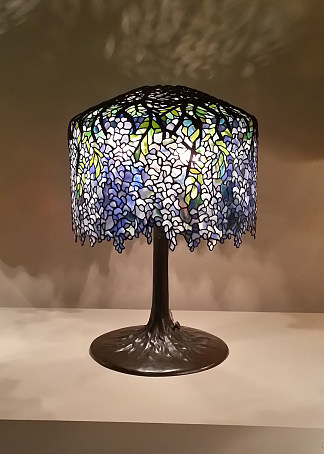 紫藤台灯 Wisteria Table Lamp (1902)，蒂凡尼