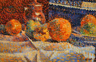 静物与橙子 Nature Morte Aux Oranges (1889)，路易·海耶特