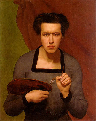 艺术家肖像 Portrait de l’artiste (1832)，路易·让莫