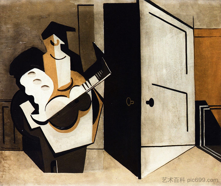 室内音乐家 Musician in an Interior (1929)，刘易斯·马库锡