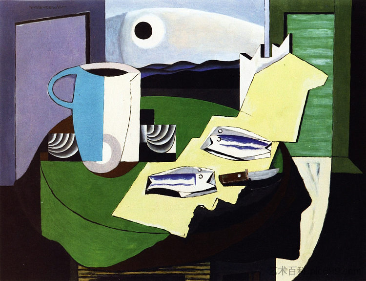 还是鱼 Still LIfe with Fish (1928)，刘易斯·马库锡