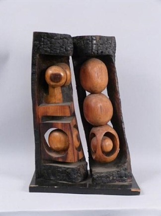 抽象雕刻木雕 Abstract Carved Wood Sculpture，刘易斯·施恩克