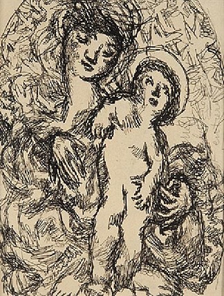 圣母与圣子 La Vierge et l’enfant，刘易斯·索特