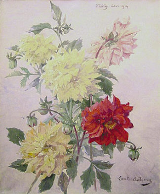 花束 Bouquet de fleurs (c.1914)，露易丝·阿伯马