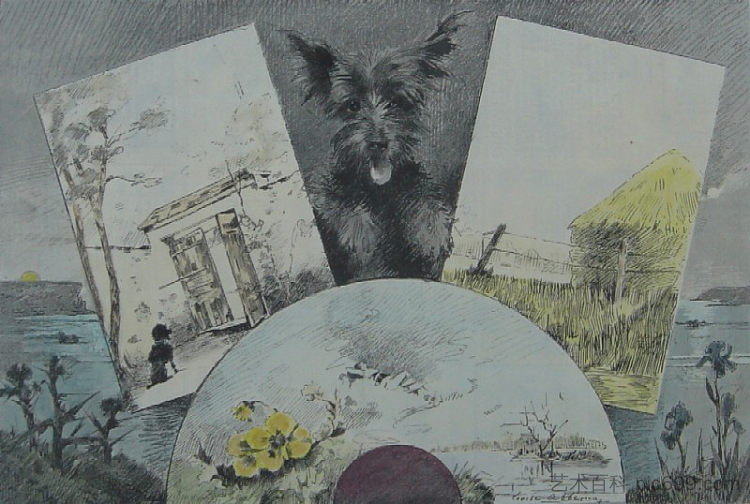 乔治·佩蒂特先生的展览 L’exposition chez M. Georges Petit，露易丝·阿伯马