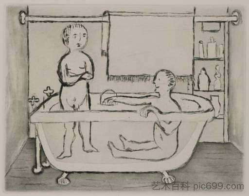 浴缸里的儿童 Children in Tub (1994; United States  )，路易丝·布儒瓦
