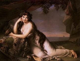Lady Hamilton 飾演 Ariadne Lady Hamilton as Ariadne (1790)，伊丽莎白·维杰·勒布伦