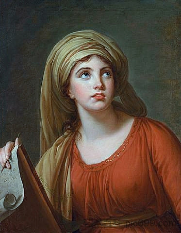 Lady Hamilton 飾演 Persian Sibyl Lady Hamilton as the Persian Sibyl (1792)，伊丽莎白·维杰·勒布伦