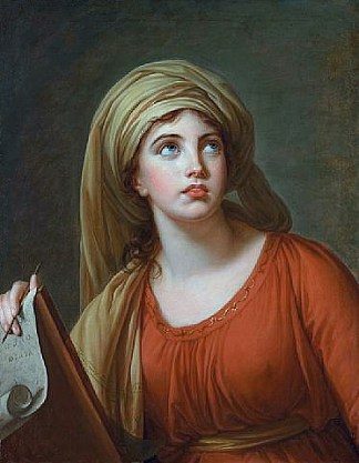Lady Hamilton 飾演 Persian Sibyl Lady Hamilton as the Persian Sibyl (1792)，伊丽莎白·维杰·勒布伦