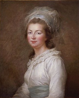 法国伊丽莎白的肖像 Portrait of Élisabeth of France (c.1787)，伊丽莎白·维杰·勒布伦