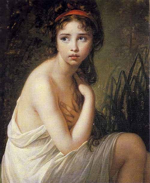 沐浴者 The Bather (1792)，伊丽莎白·维杰·勒布伦
