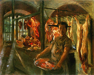 肉铺 Butcher Shop (1897)，洛维斯·科林斯