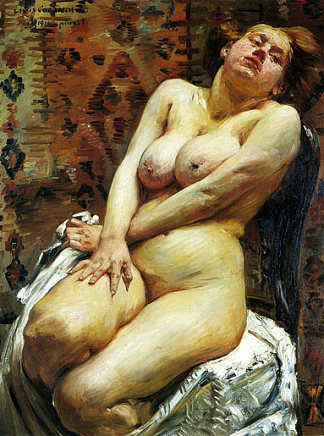 娜娜-女性裸体 Nana-Female Nude (1911)，洛维斯·科林斯