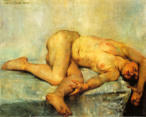 斜倚女性裸体 Reclining Female Nude (1907)，洛维斯·科林斯