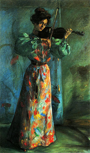 小提琴家 The Violinist (1900)，洛维斯·科林斯